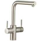 InSinkErator Epira 3 In 1 Tap - Brushed Steel