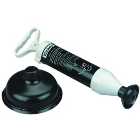 Wickes Pump Action Drain Blaster Cup - 152mm & 61mm