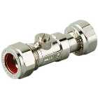 Primaflow Chrome Straight Service Valve - 15 x 12.7mm
