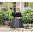 Keter City Graphite Outdoor Garden Storage Box - 113L