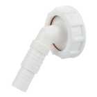 FloPlast THC41 White Overflow & Hose Connector - 40mm