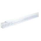 TTE White Self-Adhesive Slotted Trunking - 38 x 25 x 2000mm