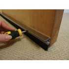 Wickes Concealed Fixing Door Brush Draught Excluder - 838mm - Chrome