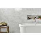 Wickes Tivoli Grey Ceramic Wall Tile - 330 x 250mm