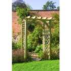 Forest Garden Grieg Wooden Square Trellis Garden Arch - 1820 x 1360mm