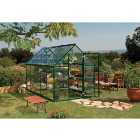 Palram Green Canopia Harmony Large Aluminium Apex Greenhouse with Polycarbonate Panels - 6 x 10ft