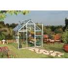 Palram Silver Canopia Harmony Aluminium Apex Greenhouse with Clear Polycarbonate Panels - 6 x 6ft