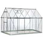 Palram Silver Canopia Harmony Large Aluminium Apex Greenhouse with Polycarbonate Panels - 6 x 10ft