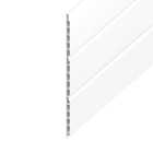 Wickes PVCu White Hollow Soffit Board - 300mm x 9mm x 3m