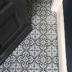 Wickes Melia Blue Patterned Ceramic Wall & Floor Tile - 200 x 200mm