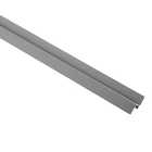 Wetwall Mermaid Brushed Silver Internal Corner - 2400mm