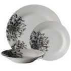 Premier Housewares 12-Piece Avie Botanic Dinner Set