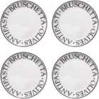 Premier Housewares Noir Antipasti Plates - Set of 4