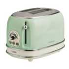Ariete AR5514 Vintage 2-Slice Toaster - Green